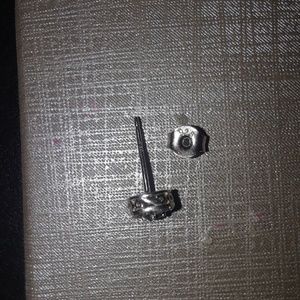 Black diamond cluster earring😍925 silver